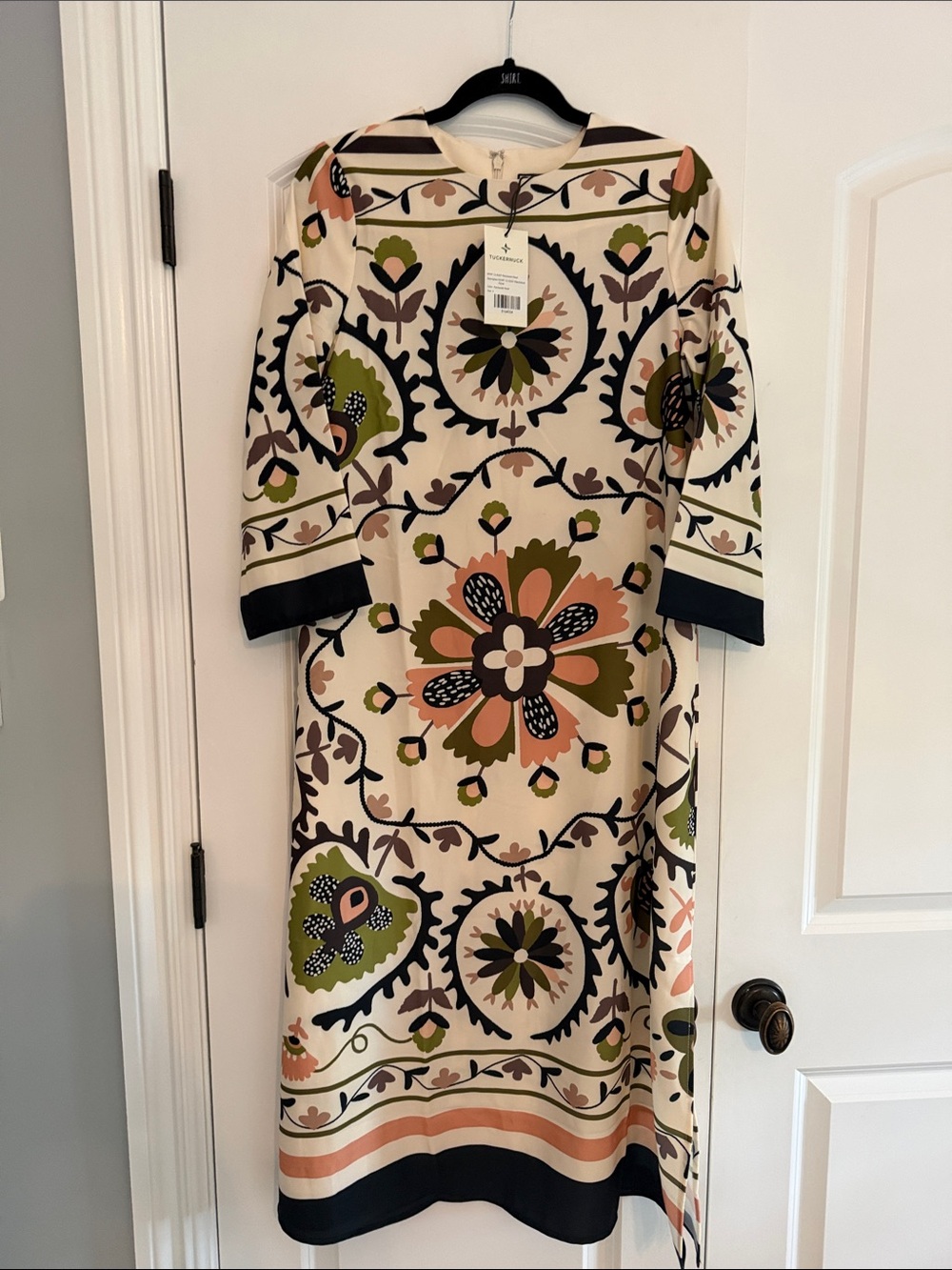 Tuckernuck Patchwork Floral Shift Dress S NWT